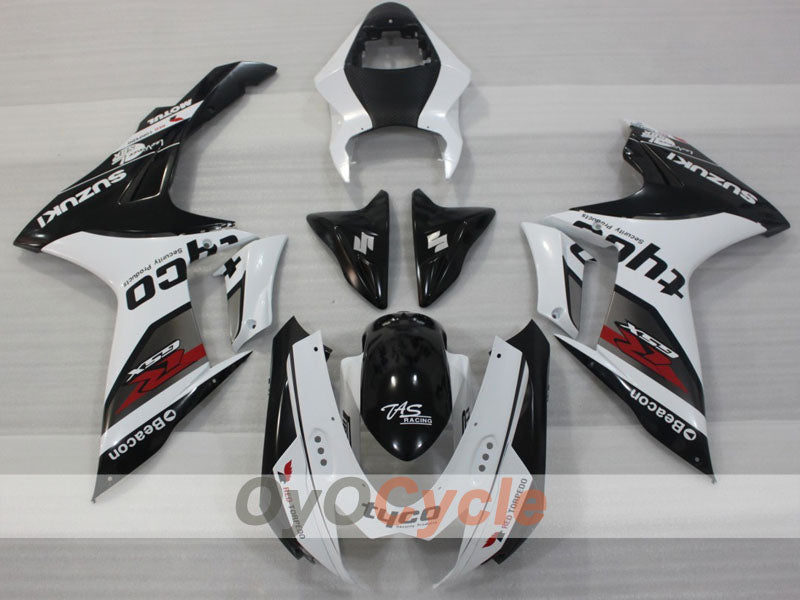 Injection Fairing kit for 11-26 GSX R750 - White, Black - Factory Style #OYO87903198