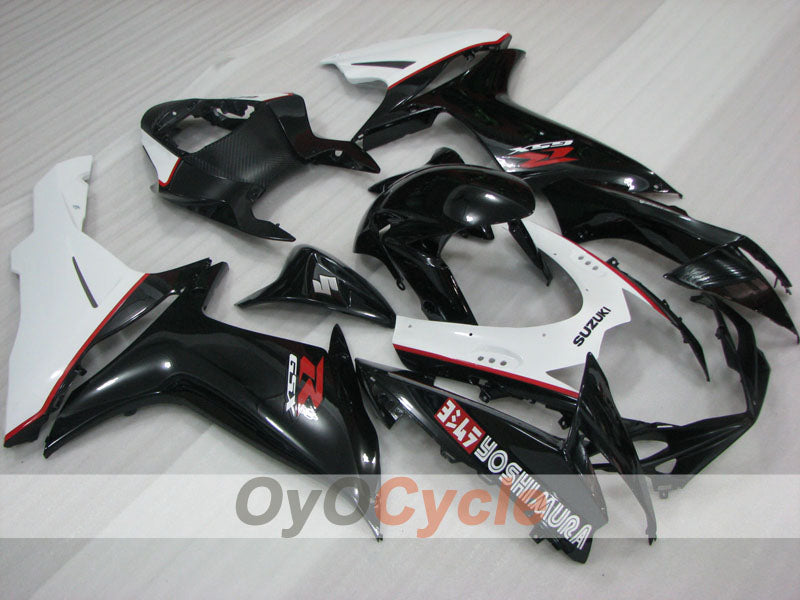 Injection Fairing kit for 11-26 GSX R600 - White, Black - Factory Style #OYO87903227 Main image