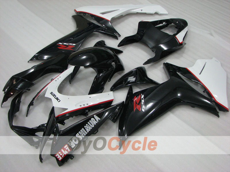 Injection Fairing kit for 11-26 GSX R600 - White, Black - Factory Style #OYO87903227
