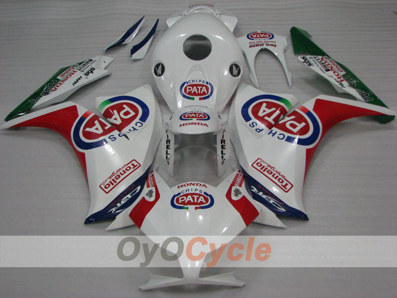 Injection Fairing kit for 12-16 CBR1000RR - Red, White - PATA #OYO87903315