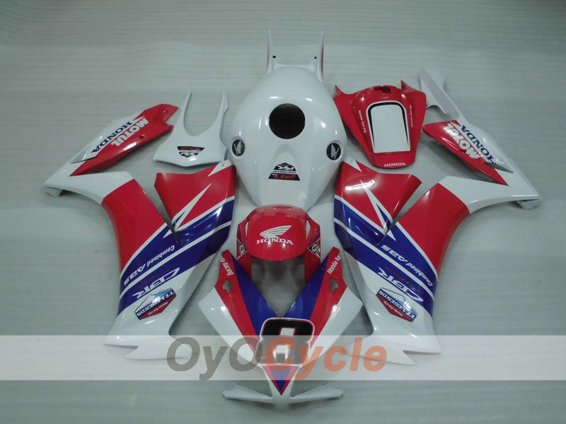 Injection Fairing kit for 12-16 CBR1000RR - Red, White - MOTUL #OYO87903319