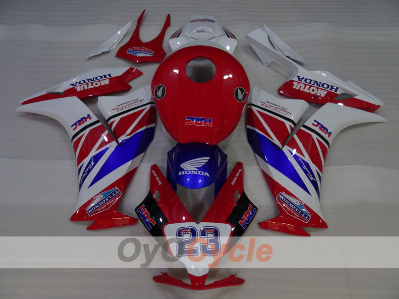 Injection Fairing kit for 12-16 CBR1000RR - Red, White - MOTUL #OYO87903322