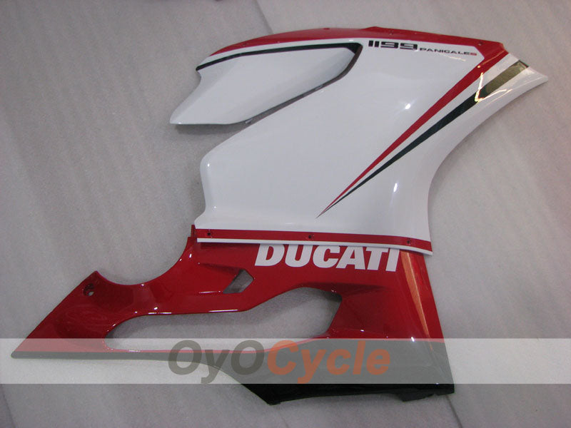 Injection Fairing kit for 11-14 Ducati 1199 - Red, White - Factory Style #OYO87903386