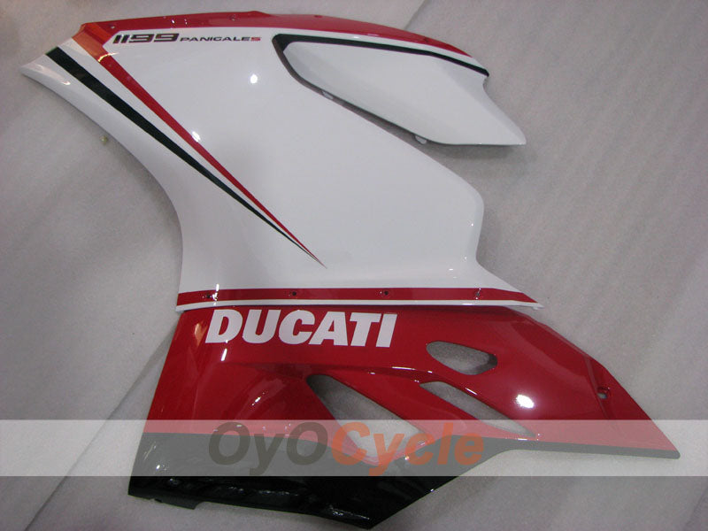 Injection Fairing kit for 11-14 Ducati 1199 - Red, White - Factory Style #OYO87903386