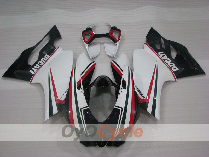 Injection Fairing kit for 11-14 Ducati 1199 - White, Black - Factory Style #OYO87903393 Secondary image