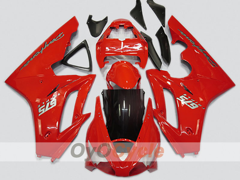 Injection Fairing kit for 06-08 Triumph Daytona 675 - Red - Factory Style #OYO87904566