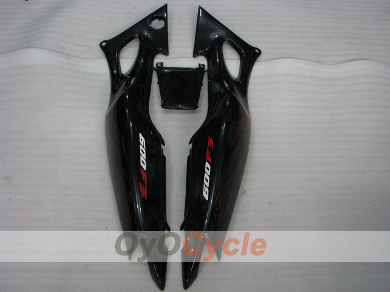 Injection Fairing kit for 97-98 CBR600F3 - Red, Black - Flame #OYO87900066