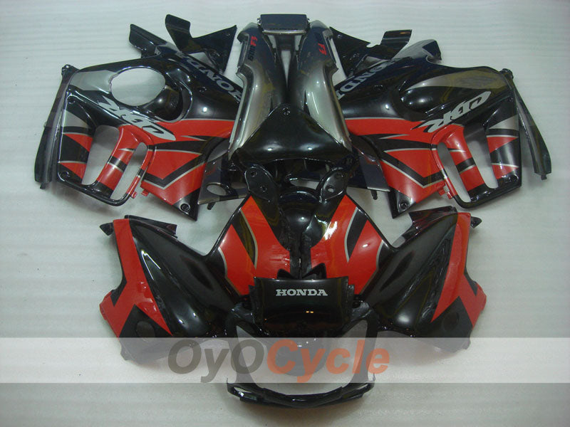 Injection Fairing kit for 97-98 CBR600F3 - Red, Black - Factory Style #OYO87900084
