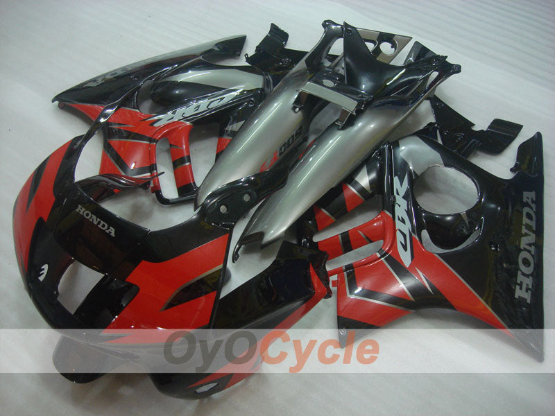Injection Fairing kit for 97-98 CBR600F3 - Red, Black - Factory Style #OYO87900084 Main image