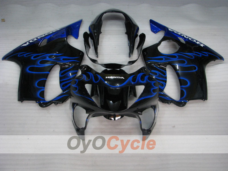 Injection Fairing kit for 99-00 CBR600F4 - Blue, Black - Flame #OYO87900111