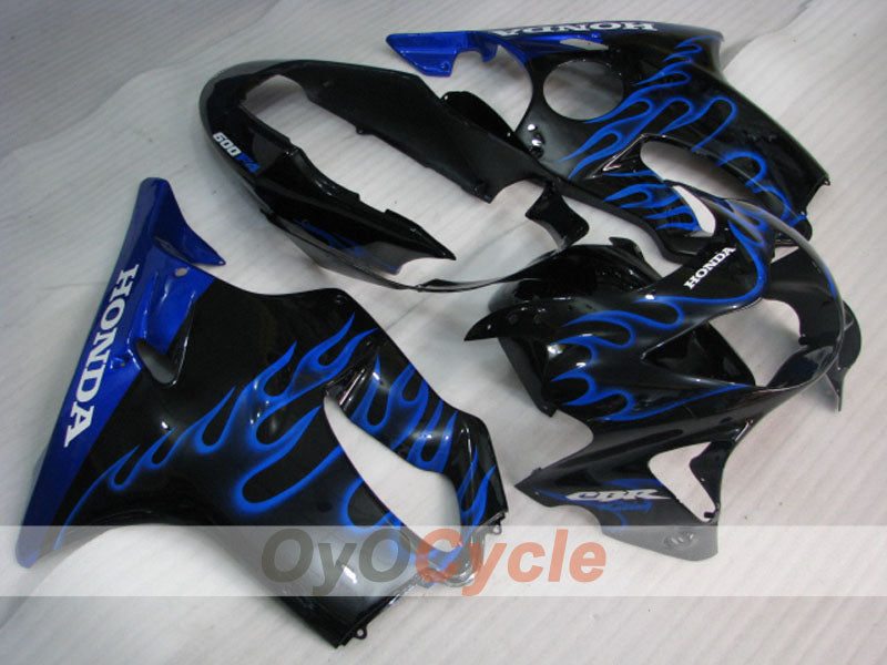 Injection Fairing kit for 99-00 CBR600F4 - Blue, Black - Flame #OYO87900111