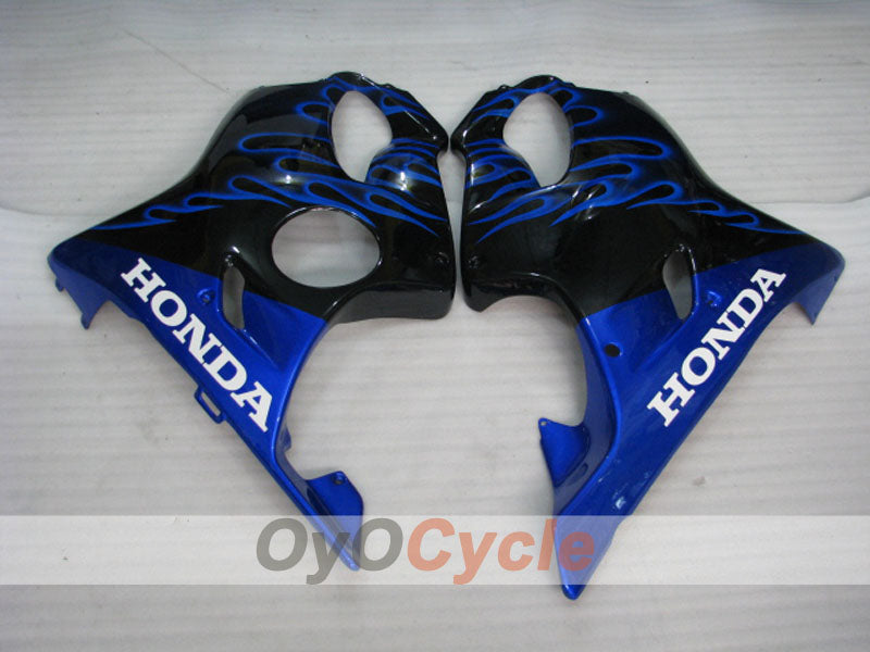 Injection Fairing kit for 99-00 CBR600F4 - Blue, Black - Flame #OYO87900111