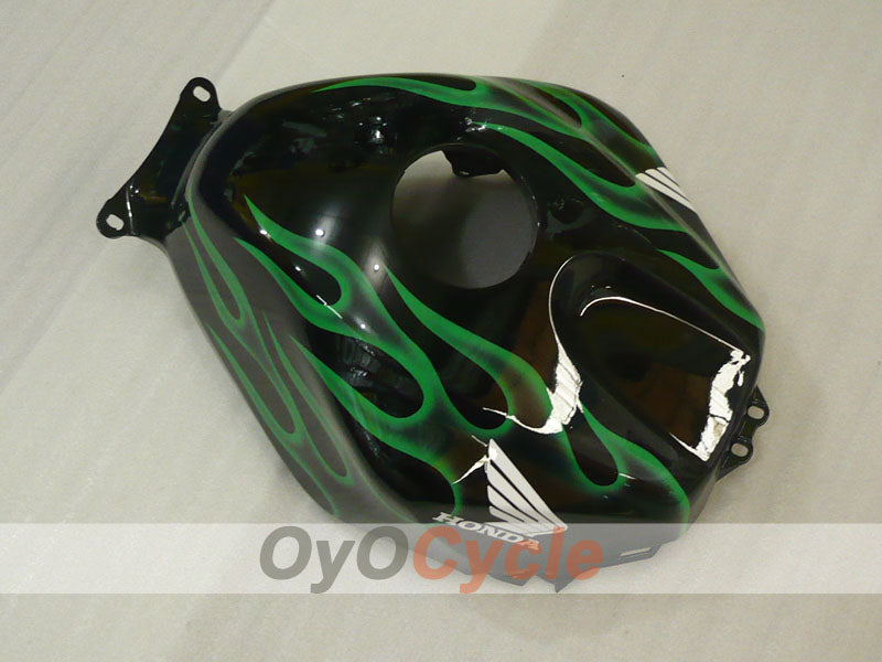 Injection Fairing kit for 03-04 CBR600RR - Green, Black - Flame #OYO87904889