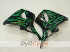 Injection Fairing kit for 03-04 CBR600RR - Green, Black - Flame #OYO87904889