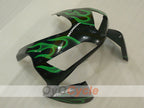Injection Fairing kit for 03-04 CBR600RR - Green, Black - Flame #OYO87904889