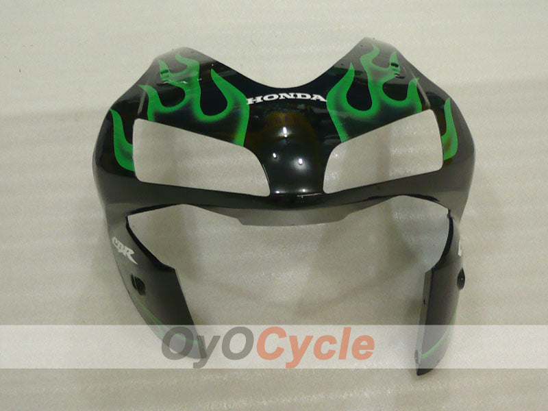 Injection Fairing kit for 03-04 CBR600RR - Green, Black - Flame #OYO87904889