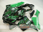 Injection Fairing kit for 03-04 CBR600RR - Green, Black - Flame #OYO87904889