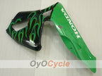 Injection Fairing kit for 03-04 CBR600RR - Green, Black - Flame #OYO87904889
