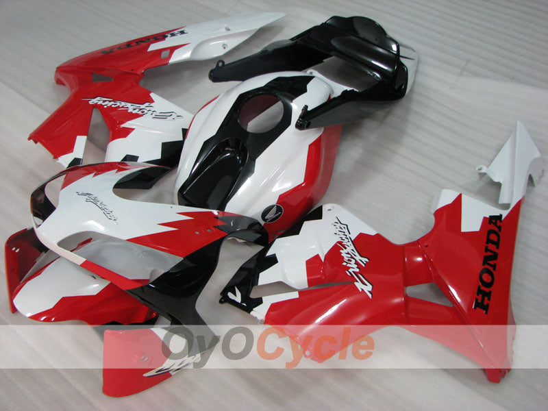 Injection Fairing kit for 03-04 CBR600RR - Red, White - Erion Racing #OYO87904891 Secondary image