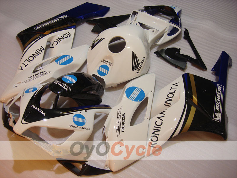 Injection Fairing kit for 04-05 CBR1000RR - White, Black - Konica Minolta #OYO87904943