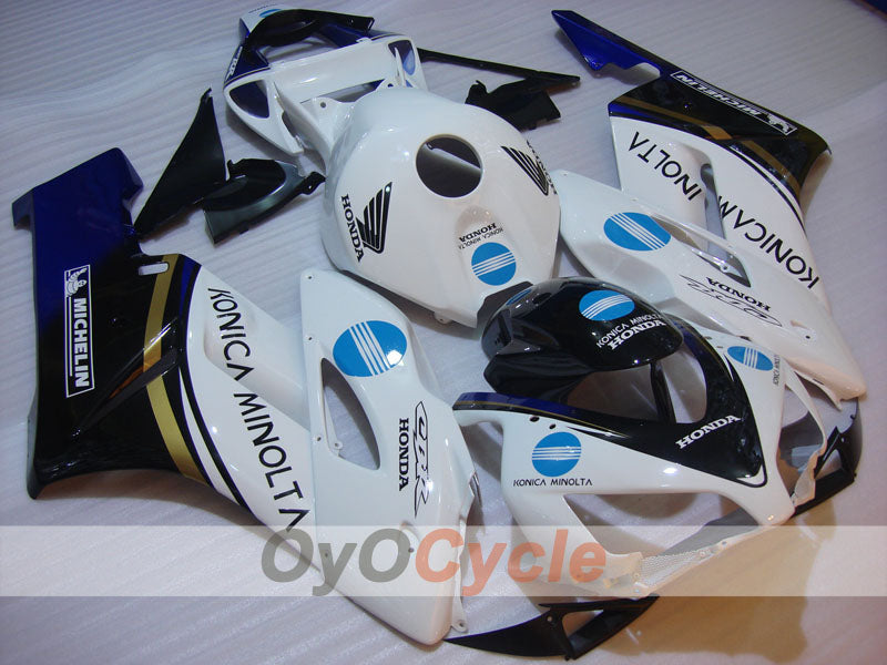 Injection Fairing kit for 04-05 CBR1000RR - White, Black - Konica Minolta #OYO87904943