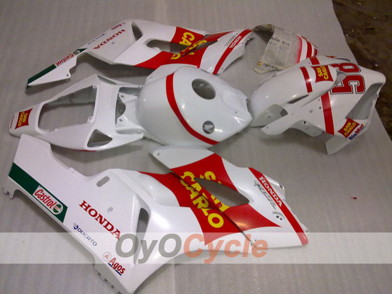 Injection Fairing kit for 04-05 CBR1000RR - Red, White - San Carlo #OYO87904944