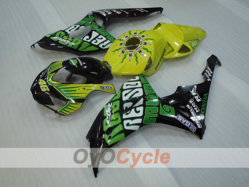 Injection Fairing kit for 06-07 CBR1000RR - Yellow, Black - Rossi #OYO87904975