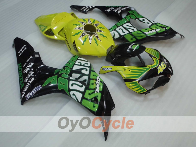 Injection Fairing kit for 06-07 CBR1000RR - Yellow, Black - Rossi #OYO87904975