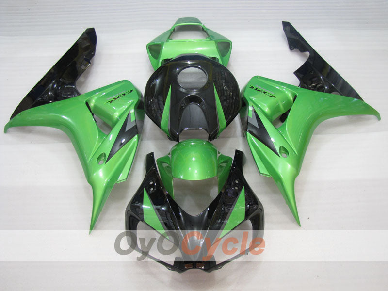 Injection Fairing kit for 06-07 CBR1000RR - Green, Black - Factory Style #OYO87904978