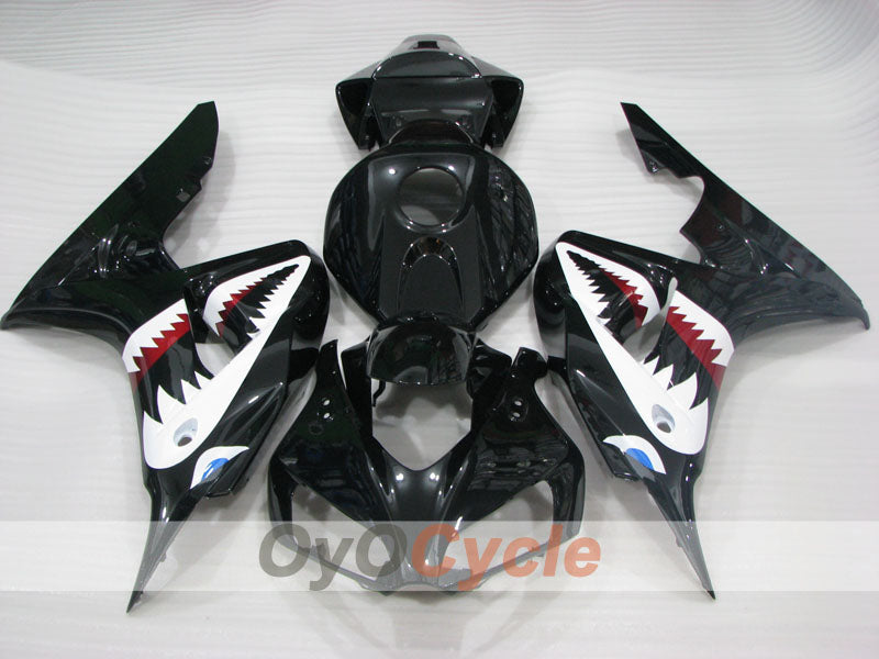 Injection Fairing kit for 06-07 CBR1000RR - Black - Shark #OYO87904979