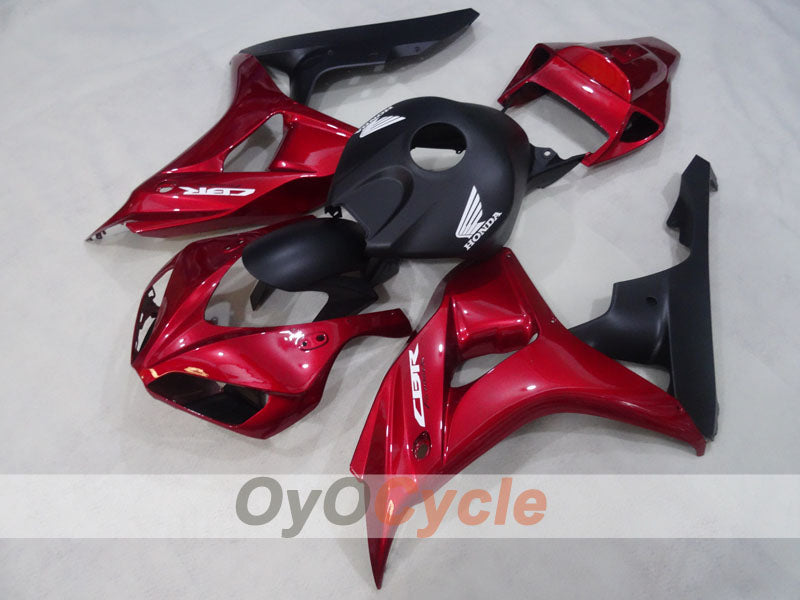 Injection Fairing kit for 06-07 CBR1000RR - Red Wine Color, Black - Factory Style #OYO87904980