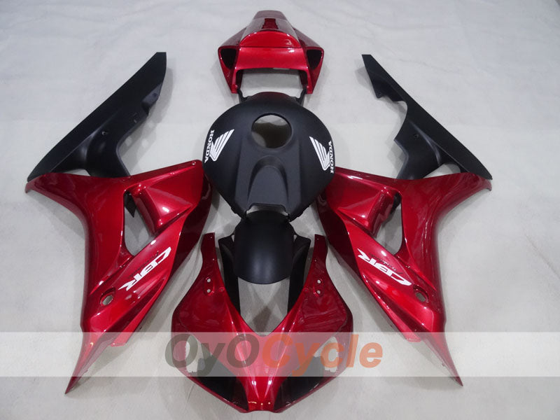 Injection Fairing kit for 06-07 CBR1000RR - Red Wine Color, Black - Factory Style #OYO87904980