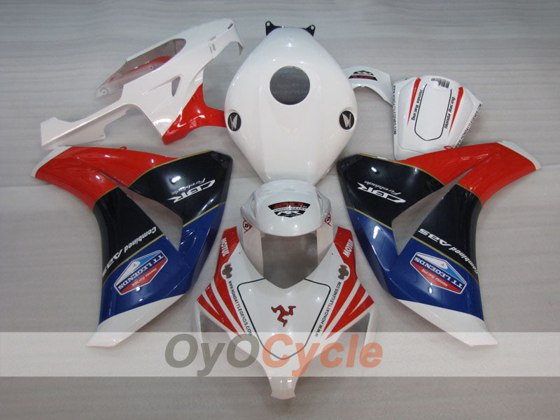 Injection Fairing kit for 08-11 CBR1000RR - Red, White - MOTUL #OYO87905005