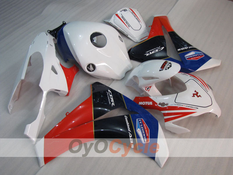 Injection Fairing kit for 08-11 CBR1000RR - Red, White - MOTUL #OYO87905005
