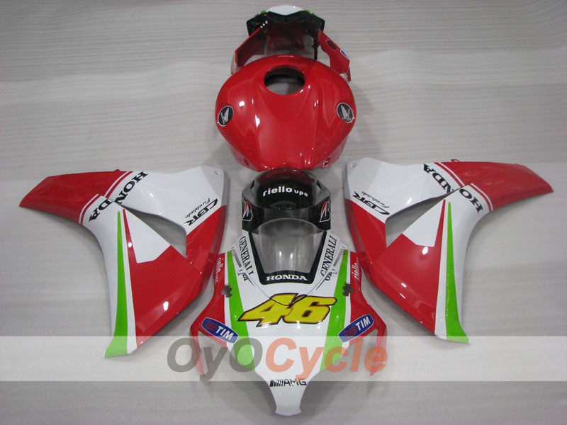 Injection Fairing kit for 08-11 CBR1000RR - Red, White - Customize #OYO87905010 Secondary image