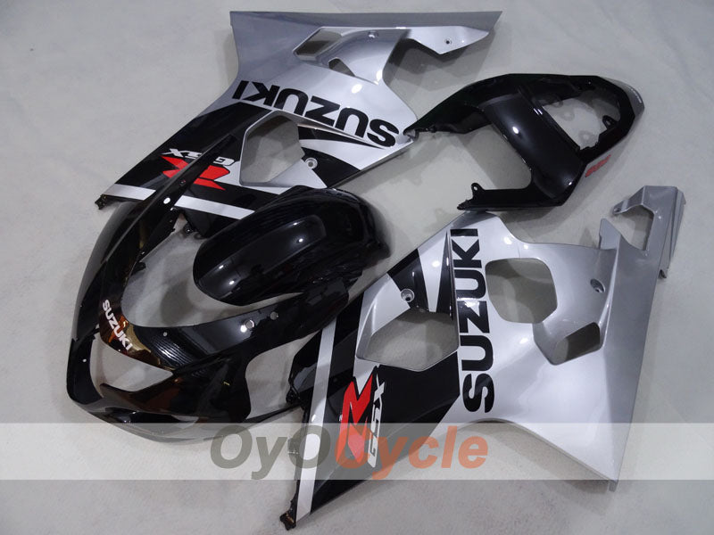 Injection Fairing kit for 04-05 GSXR600 - Black, Silver - Factory Style #OYO87905228
