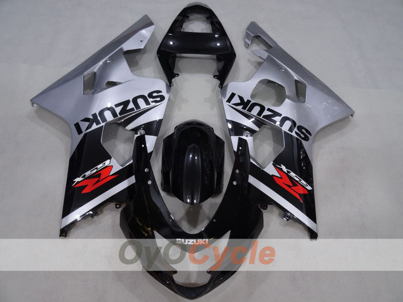 Injection Fairing kit for 04-05 GSXR600 - Black, Silver - Factory Style #OYO87905228