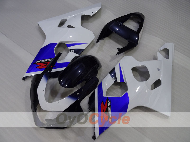 Injection Fairing kit for 04-05 GSXR600 - Blue, White, Black - Factory Style #OYO87905230