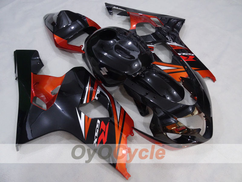 Injection Fairing kit for 04-05 GSXR600 - Orange, Black - Factory Style #OYO87905231 Main image