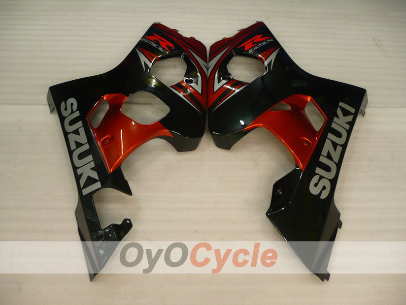 Injection Fairing kit for 04-05 GSXR600 - Orange, Black - Factory Style #OYO87905234