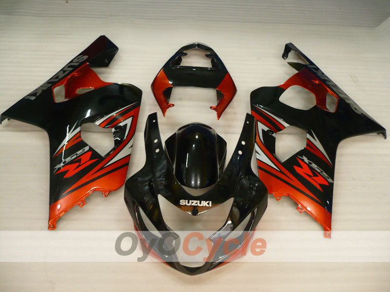 Injection Fairing kit for 04-05 GSX R750 - Red, Black - Factory Style #OYO87905271