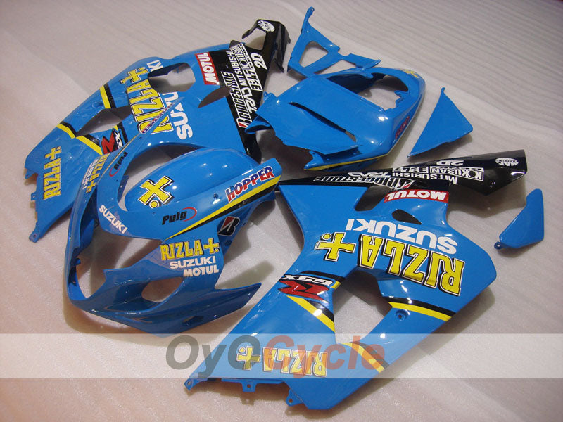 Injection Fairing kit for 04-05 GSXR600 - Blue, Black - Rizla+ #OYO87905237