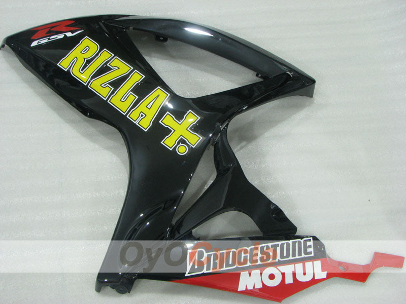 Injection Fairing kit for 06-07 GSX R600 - Yellow, Black - Rizla+ #OYO87905303