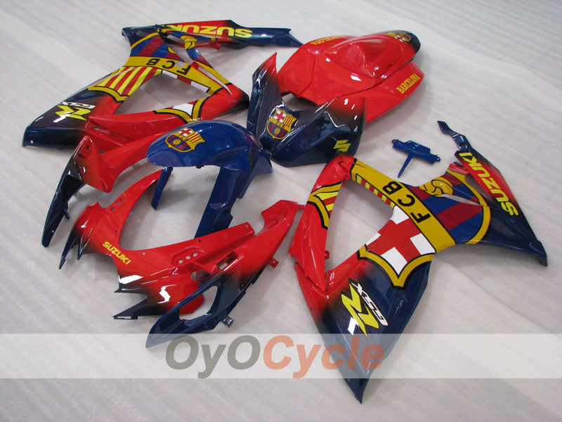 Injection Fairing kit for 06-07 GSX R600 - Red, Blue - FCB #OYO87905305