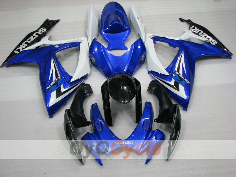 Injection Fairing kit for 06-07 GSX R600 - Blue, White, Black - Factory Style #OYO87905306