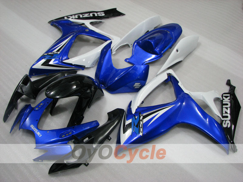 Injection Fairing kit for 06-07 GSX R600 - Blue, White, Black - Factory Style #OYO87905306