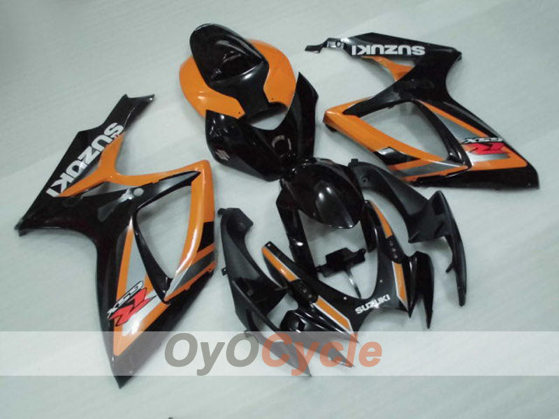 Injection Fairing kit for 06-07 GSX R600 - Orange, Black - Factory Style #OYO87905307