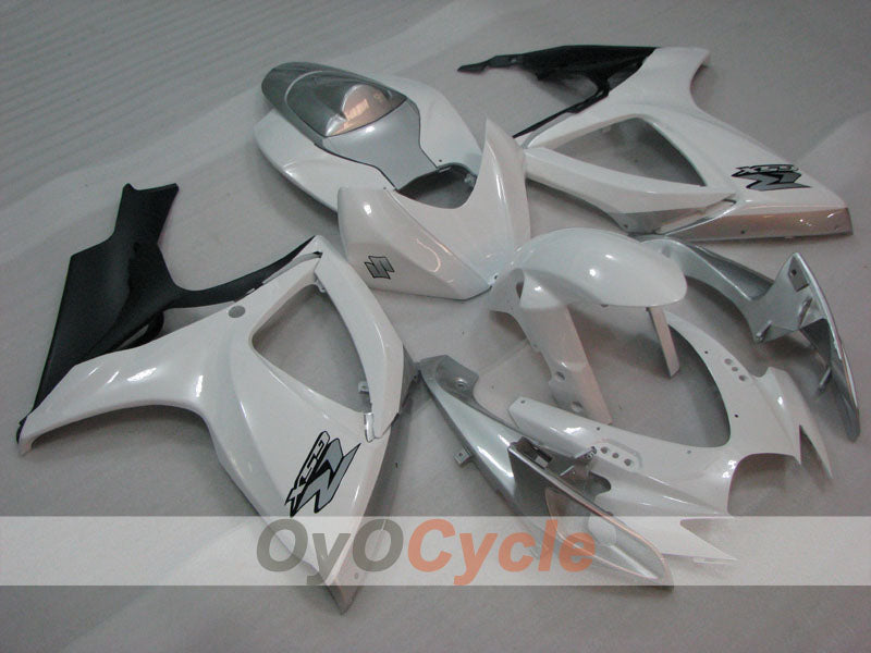 Injection Fairing kit for 06-07 GSX R600 - White, Silver - Factory Style #OYO87905308 Secondary image