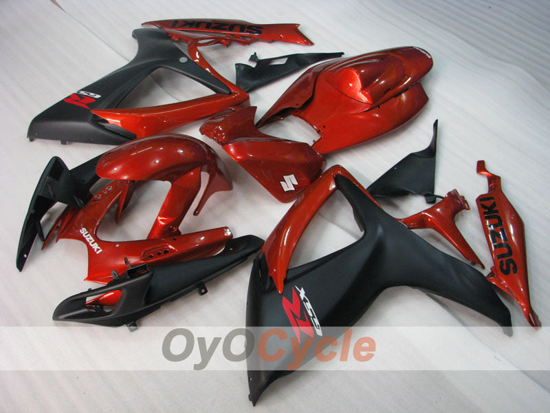 Injection Fairing kit for 06-07 GSX R600 - Red, Black - Factory Style #OYO87905310 Secondary image