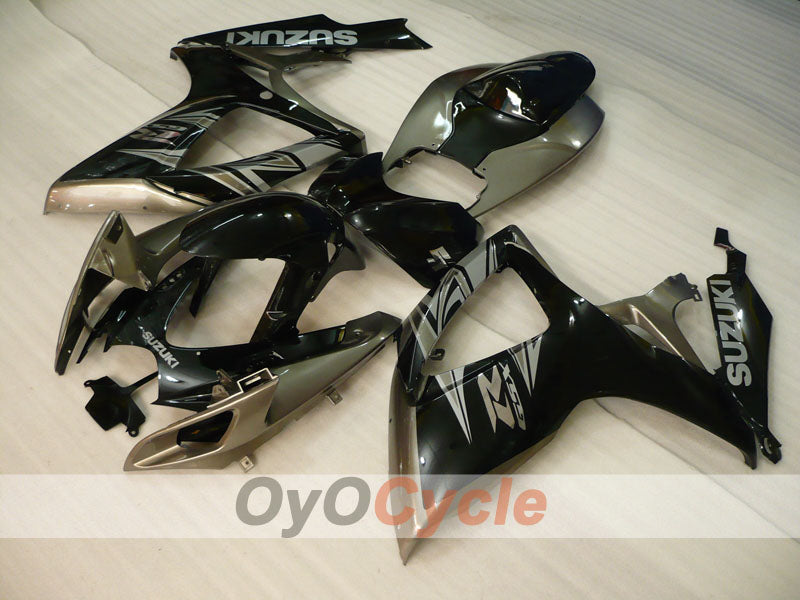 Injection Fairing kit for 06-07 GSX R750 - Black, Grey - Factory Style #OYO87905350 Main image